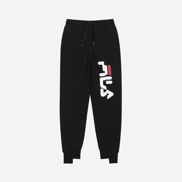 Fila Jogger Nohavice Damske Čierne - Unbalance Linear Logo Vypredaj - Slovakia 97318-OQDB